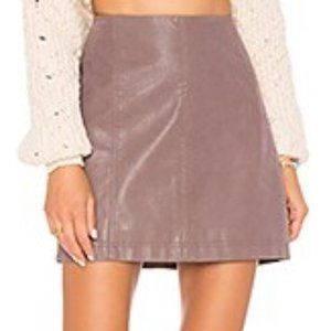 Free People Modern Femme Vegan Suede Mini Skirt